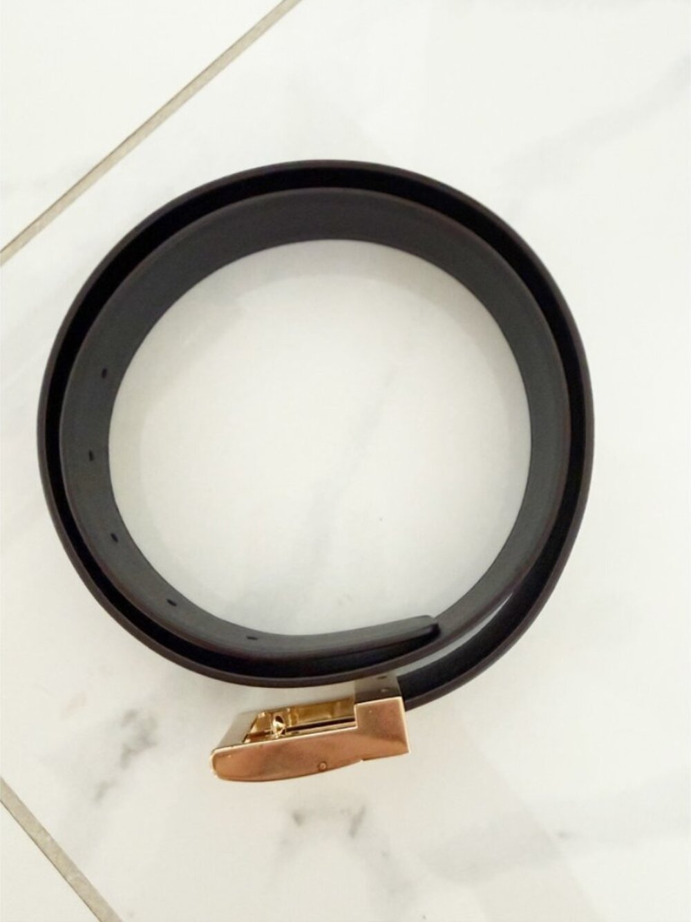 Saint Laurent Patent Leather Belt With Golden Hardware 80 - Picture 4 of 8